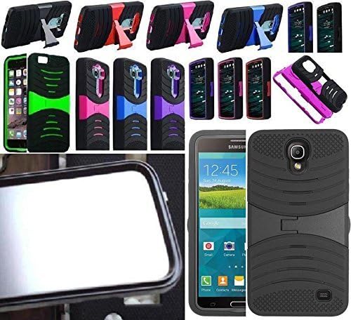 [ NP ARMOR ] BUILT IN SCREEN GUARD PROTECTOR Faceplate Phone Cover Case For Samsung Galaxy Mega 2 / G750 SM-G750 G750F G750H G750A G7508 (USA Seller) (uBLACK/BLACK)