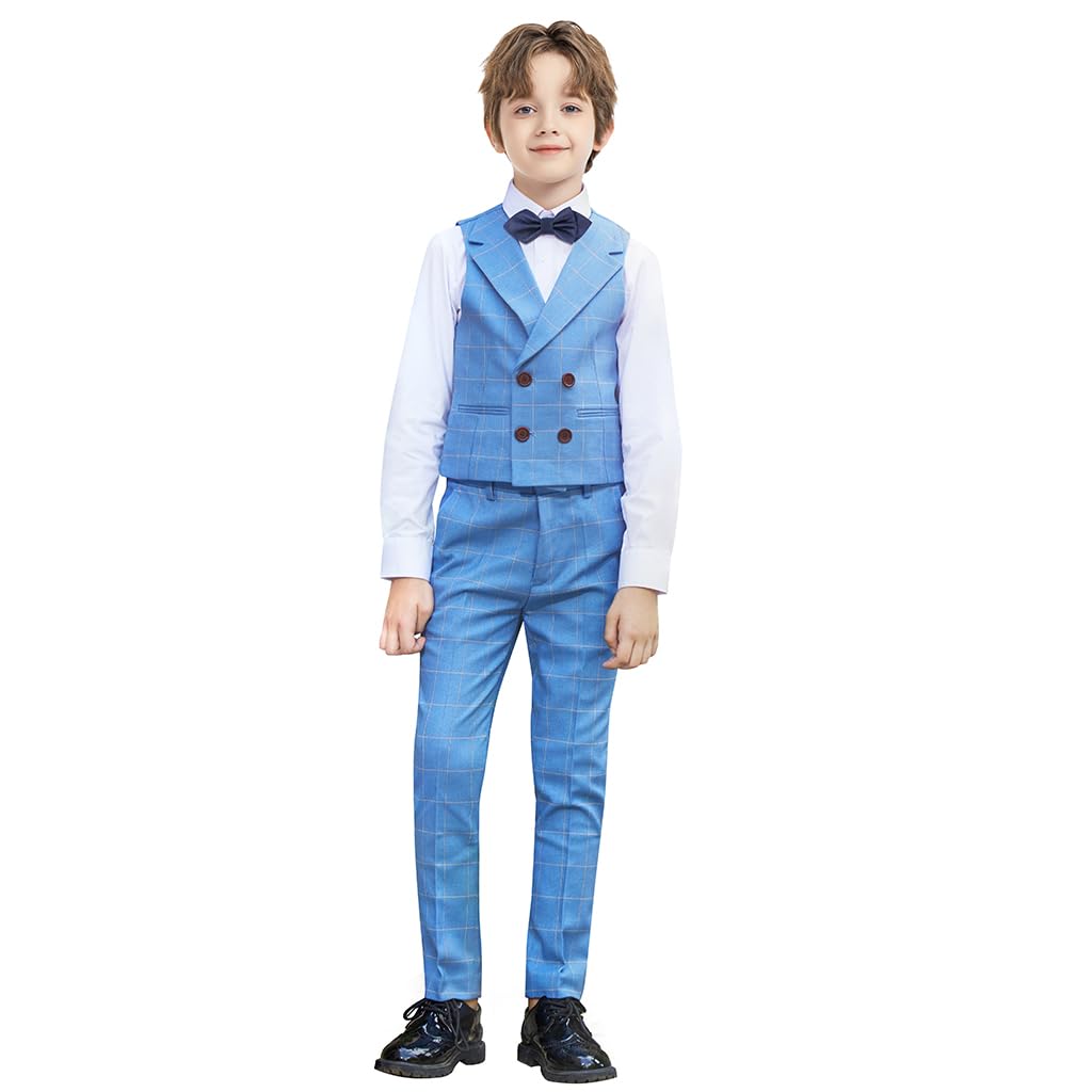 Marvelous World Boys' 5-Piece Formal Vest Suit