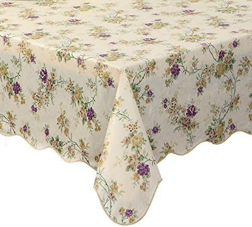 ENNAS Cz028 Vinyl Outdoor Tablecloth Waterproof Oblong(Rectangle) (46-Inch by 59-Inch Oblong(Rectangle))