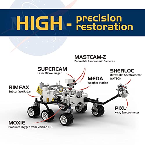 NASA Perseverance Mars Rover Building Kits,Space Rover Explorers Mars Building Toys,Space
