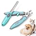 TC Joy Dog Nail Clippers and Trimmer - Nail File Set For Safe At Home Grooming - Razor Sharp Blades, Safety Lock & Non-Slip Handles - Ideal for Small Medium Large Breeds, Light Blue