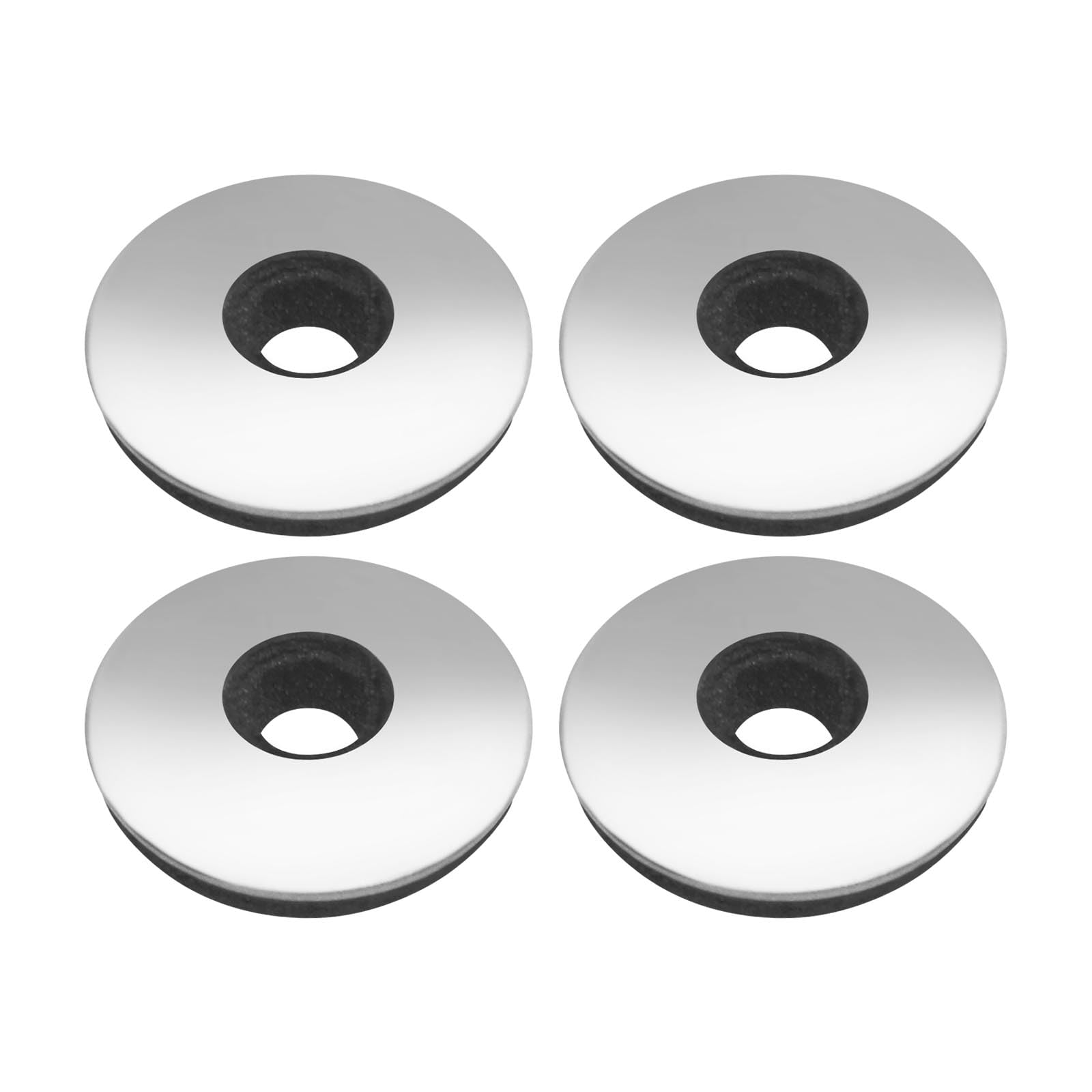 SG Store 100Pcs Sealing Washers 304 Stainless Steel Neoprene EPDM Bonded Sealing Gasket Composite Sealing Washers for Self Drilling Screws,12mm OD, 4.2mm ID, 2.5mm Thickness