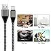 iPhone Charger, Xcords 6FT Lightning Cable Extra Long 8pin Nylon Braided Charging Cord for iPhone X/ 8 plus/ 8 /7 plus/ 7/ 6 plus /iPad and iPod(Carbon Black)