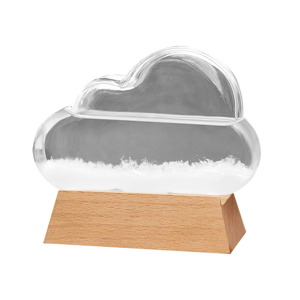 Storm Glass Weather Station,Cloud Glass Weather Forecaster Barometer Weather Forecast Bottle Weather Predictor, Creative Desktop Decorative- Unique Gifts for Mother Women Men