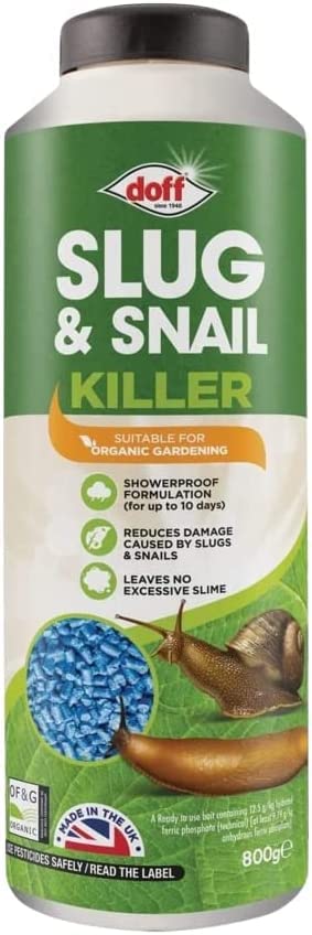 Slug & Snail Killer Max, 800G Powerful Slug Killer Pellets for Protecting Ornamental Plants and Garden Vegetables Snail Repellant Best for Organic Gardening (Single Pack)