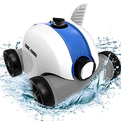 Rock&Rocker Cordless Robotic Pool Cleaner, Automatic Pool Robot Vacuum