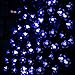 LE Solar String Lights Cherry Blossom, 23ft, 50 LED, Waterproof, Blue, Light Sensor, Decoration, Outdoor, Christmas Tree, Thanksgiving, Wedding, Garden, Lawn, Patio, Party