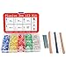 3mm Diffused LED Diode Assortment Kit - Pack of Assorted Color LEDs and Resistors (1000 pcs) - Red, Green, Yellow, Blue and White Light Emiting Diode Indicator Lights from Plusivo