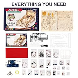 ROKR Miniature Pinball Machine-3D Wooden Puzzles