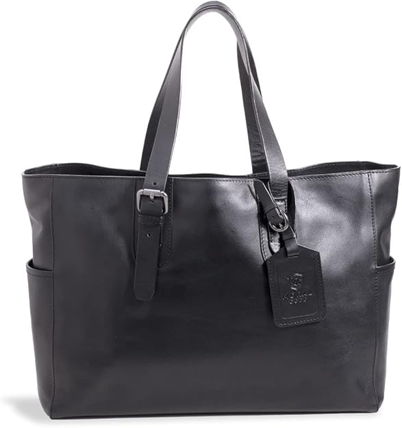 Amazon Moral Code レザー トートバッグ メンズ ビジネス 収納 Pc専用ポケット ブラック 黒 Florida トートバッグ