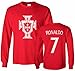 Tcamp Portugal Soccer Shirt Cristiano Ronaldo #7 Jersey Men's Long Sleeve T-shirt