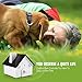 Homitem Ultrasonic Outdoor Bark Controller Anti-Barking Devices Sonic Bark Deterrent, No Harm to Dogs or Other Pets,Plant,Human,Easy Hanging/Mounting,3 Modes,Birdhouse Shaped(Black)