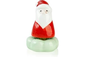 DANCEWHALE Christmas Stocking Stuffers Gift for Kids Grandkids, Christmas Santa Claus Ceramic Spinner Party Favors Funny Stress Relief Table Toy Festive Xmas Decor