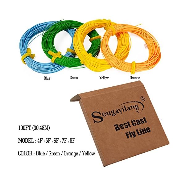 Sougayilang-Fly-Line-100FT-Floating-Weight-Forward-for-Fly-Fishing