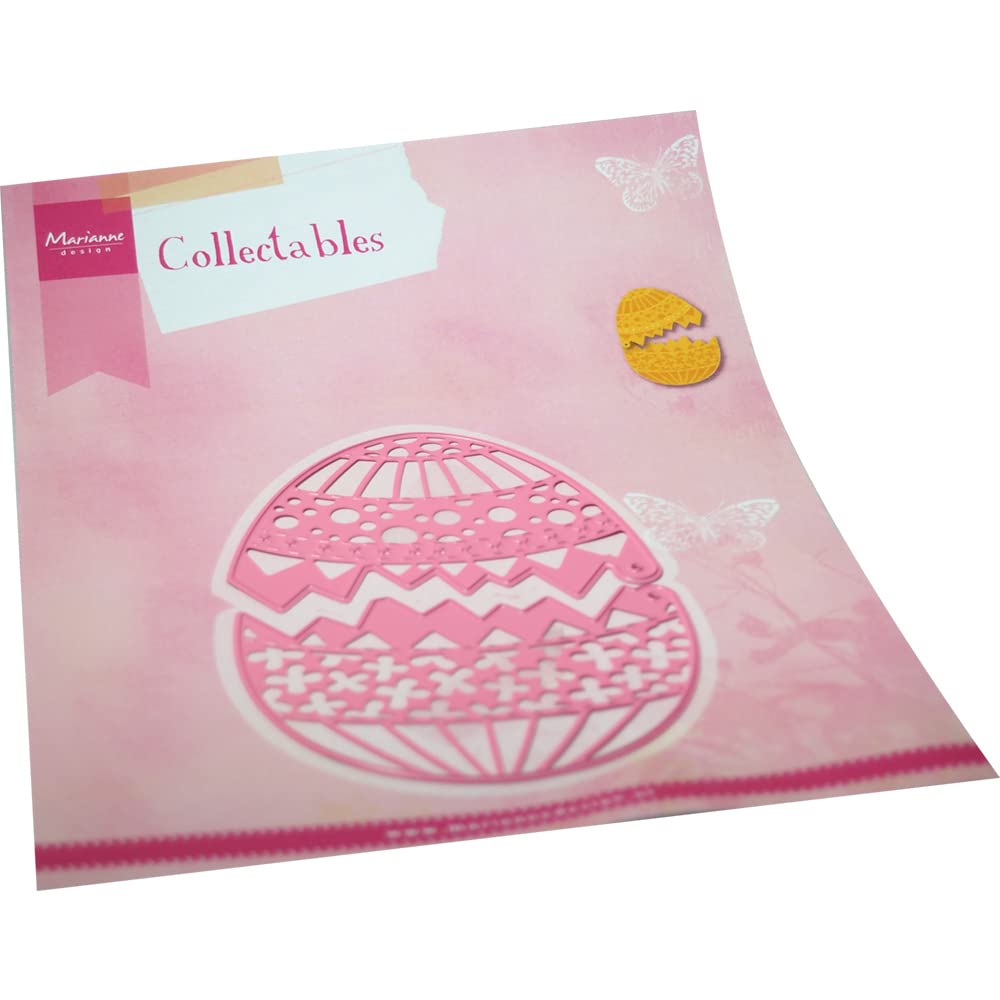 Marianne Design Collectables, Easter Egg, Intricate Designs and Embossed Details for Paper Crafts, Pink, One Size