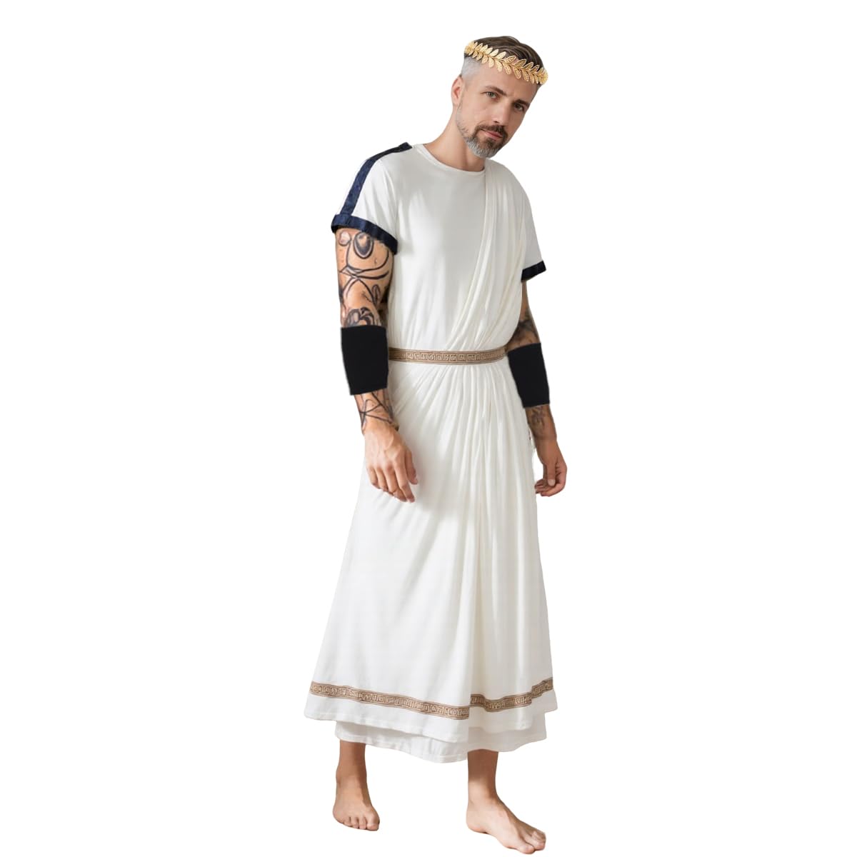 KrzyRoom Mens Ancient Greek Gods Toga Roman Senator