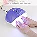 CO-Z 50W LED UV Nail Dryer Lamp Super Quick Curing with LCD Display Manicure Salon Tool for Gel Nail Polish with Infrared Sensor(Purple)