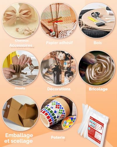 SHALL Full Size Hot Glue Sticks, 11mm x 200mm, Pack of 70 Transparent Hot Glue Gun Sticks for DIY Repair Festival Decoration