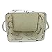 Mziart Small Foldable Canvas Storage Basket with Handles, Cotton Linen Storage Bin Organizer for Nursery Kids Shelves & Desks (Blue Cat)