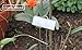 GardenMate Set of 25 Weatherproof Metal Plant Labels, Height 30cm, Label Area 9x3cm
