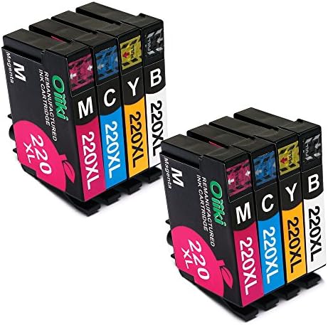 ORIKI Ink Cartridges Remanufactured for Epson 220 220XL Ink, 2 Set High Yield, Compatible with Epson Workforce WF-2630 WF-2650 WF-2660 WF-2750 WF-2760 Expression XP-320 XP-420 XP-424 Printer …