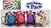Animolds PooPoo Unicorn (Glitter Pooping Unicorns) Keychains Pink, Blue, Purple & White Complete Gift Set Party Bundle - 4 Pack