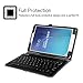 Fintie Keyboard Case for Samsung Galaxy Tab E 9.6 - Slim Fit PU Leather Stand Cover with Premium Quality [All-ABS Hard Material] Removable Wireless [Long Life Battery] Bluetooth Keyboard, Love Tree