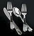 Party Bargains 1822 Silver Like Elegant Heavyweight Polished Plastic Cutlery (192 Pc), 96 Forks, Knives, Spoons, Party of 48 Combo Pack