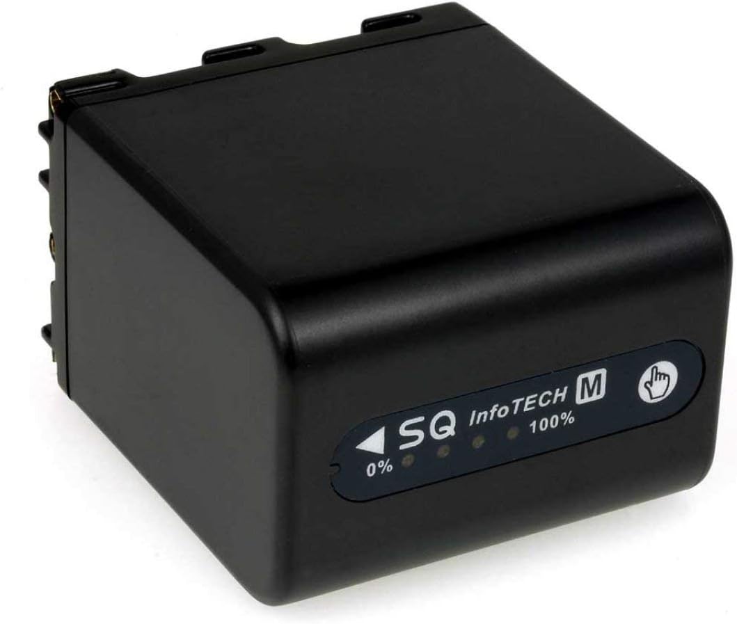 Powery Battery for Sony camcorder DCR-TRV18E 4200mAh anthracite with LEDs, 7,4V, Li-Ion