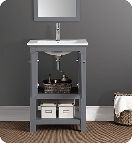 Fresca Manchester 24" Gray Traditional Bathroom Vanity