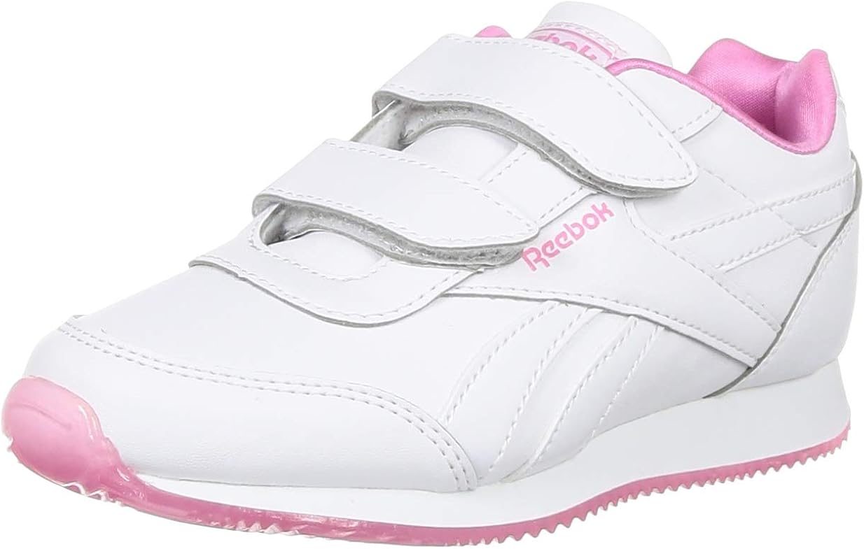girls white velcro trainers