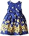 Nannette Little Girls' Floral Dot Print Dress with Shrug