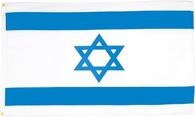AZ FLAG Israel Flag 2x3 ft 90x60 cm 100D Polyester With Metal Eyelets