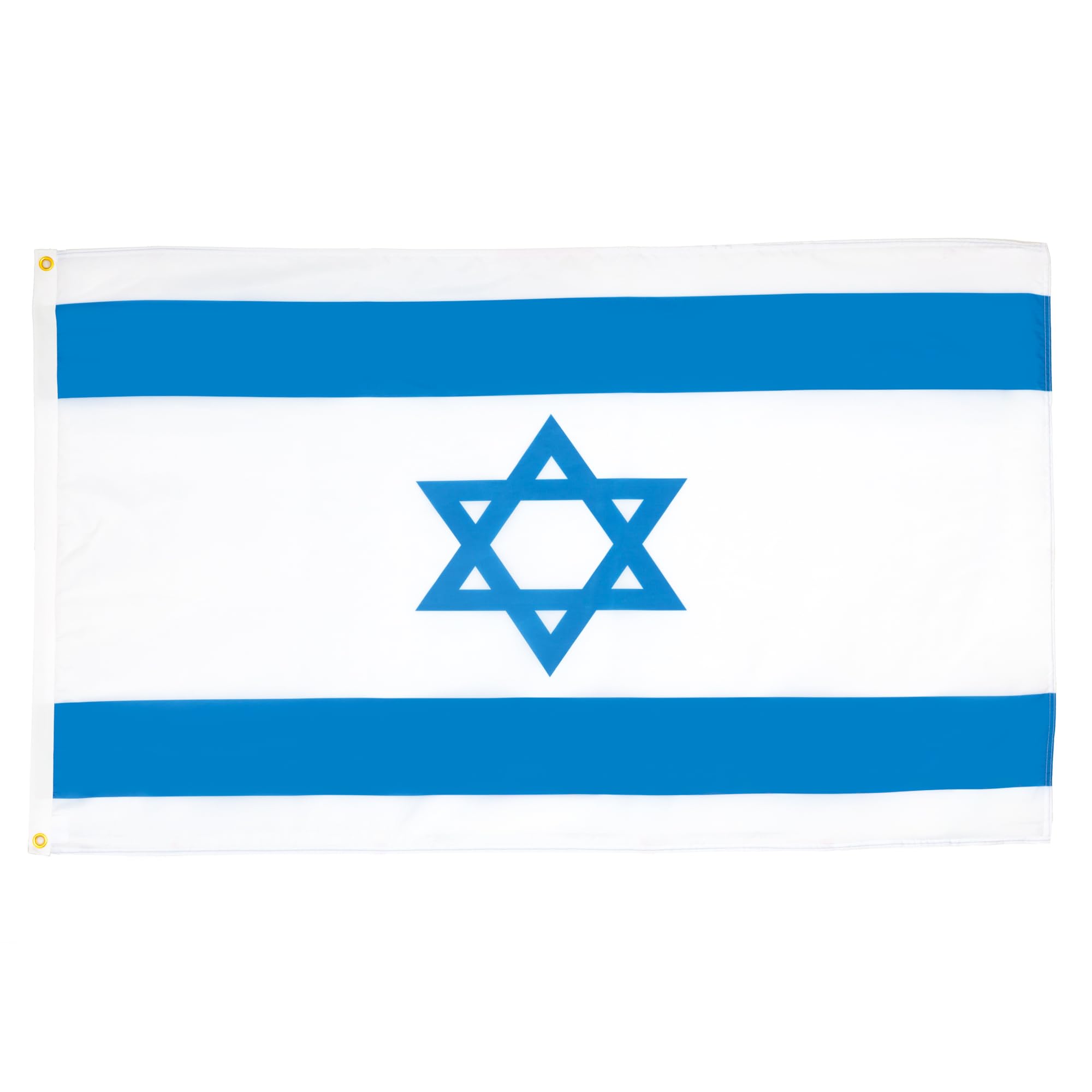 AZ FLAG - Israel Large Flag - 5x8 Ft - Light Polyester Israeli Big Banner with Two Brass Eyelets - Fade Resistant - Vivid Colors - 5' x 8' Feet - 250x150 Cm