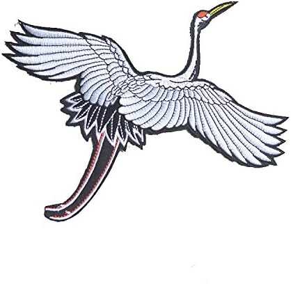Embroidered Appliques Patch embroidery stickers Craft Sewing Repair Embroidered Iron (cranes)