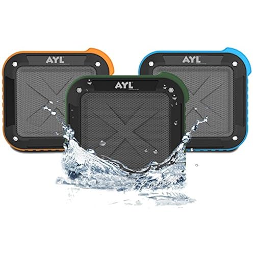 Portable Outdoor and Shower Bluetooth 4.1 Speaker by AYL SoundFit, Water Resistant, Wireless with 10 Hour Rechargeable Battery Life, Powerful 5W Audio Driver, Pairs with All Bluetooth Devices Electronics, Portable Audio & Video, Portable Speakers & Docks, Portable Bluetooth Speakers