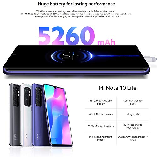 Xiaomi Mi Note 10 Lite Smartphone 6GB/64GB Quad Camera 64MP+8MP+5MP+2MP Midnight Black - Imagen 5