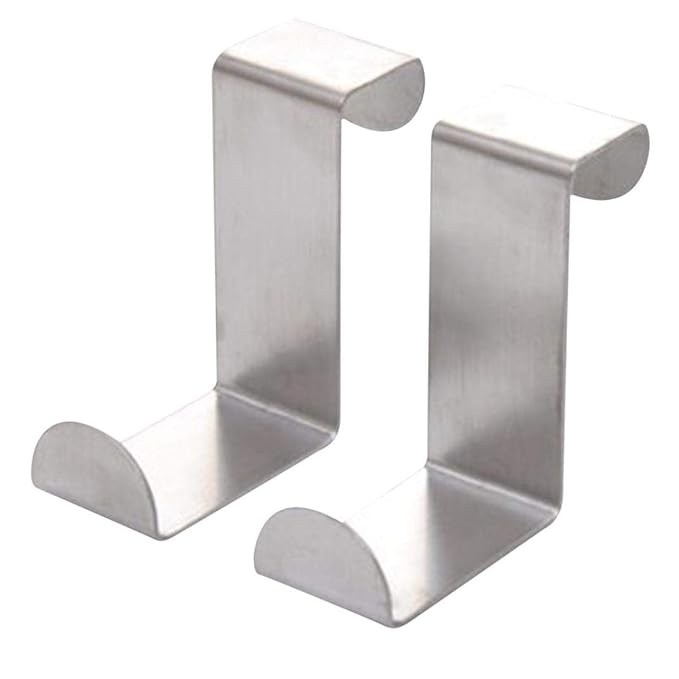 kingko 2 Teilige Türhaken Kleiderhaken Badezimmerhaken Edelstahl Größe: 2 * 4 * 6cm Türgarderobenhaken