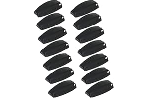 H. BOWES Hamilton Bowes 12 PCS. - RV Camper Trailer Baggage Door Clip Compartment Catch Holders 888 Black (12)
