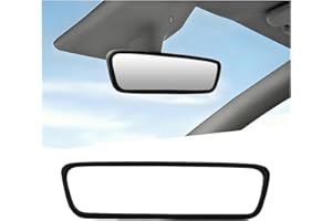 TSUGAMI Car Rear View Mirror Protector Frame, Soft Silicone Vehicle Rearview Mirror Edge Protective Cover, Automotive Interio