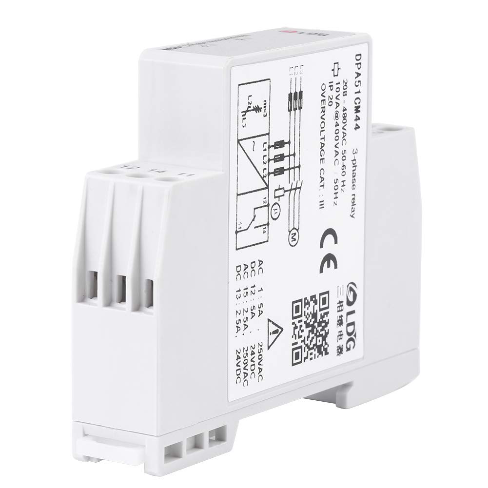 480VAC 3-Phase Monitoring Relay Phase Sequence Protector
