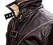 Trench Mens Leather Coat - Black Shearling Coats for Men