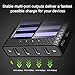 Solar Charger 24000mAh Portable charger, TSSIBE Solar Power Bank with LED Flashlight,Multiple USB Output & Input Ports External Battery Pack for iPhone,Samsung,Android Phones,GoPro Camera,GPS and More