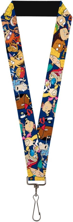 Buckle-Down Lanyard Nick 90s Rewind 16 Character Poses Navy Blue