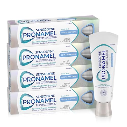 Sensodyne Pronamel Gentle Whitening Fresh Mint Toothpaste, 4 oz (4 Pack)