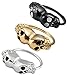 PiercingJ Punk Gothic Stainless Steel Double Skull Captive Nose/ Nipple/ Eyebrow/ Lip Ring/ Nath/ Earring 18g Gauge
