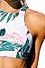 Cupshe Fashion Women's Palm Leaves Printing Tank Bikini Set Beach Bathing Suit Swimwear (S)