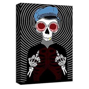Canvas Wall Art Skull in Fashion...