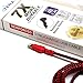 Tera Grand - Apple MFi Certified Lightning to USB-A Braided Cable for iPhone 14/13/12/11 Pro Max Mini, SE XS Max XR X, 8/7/6 Plus, iPad, AirPods, 4 ft Red/Black, (APL-WI114-RDBK)