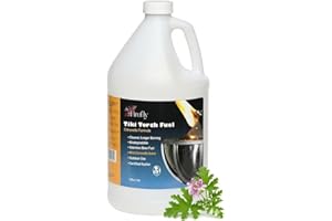 Firefly Tiki Torch Fuel – Clean-Burning Outdoor Lamp Oil for Tiki Torches and Lanterns. Low Smoke, Citronella Formula, Long-Lasting – Outdoor Patio & Garden Use - 1 Gallon
